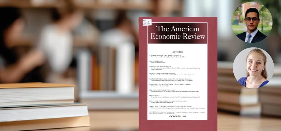 Two CREST-Related Publications in the American Economic Review