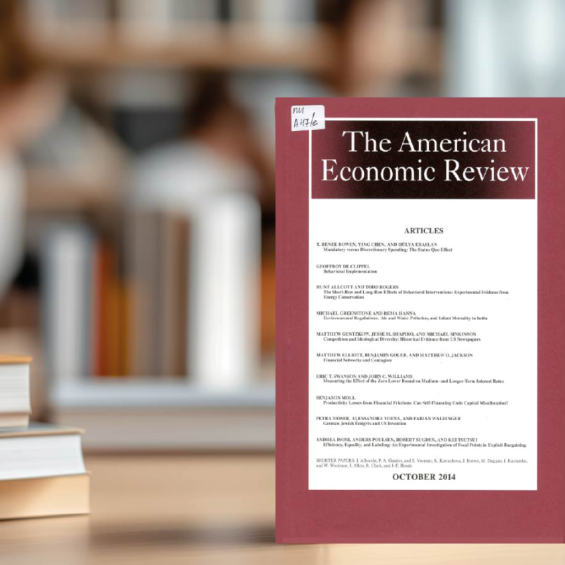 Two CREST-Related Publications in the American Economic Review